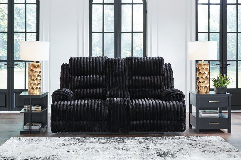 Rhine Falls Reclining Loveseat with Console