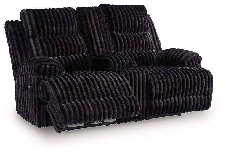 Rhine Falls Reclining Loveseat with Console